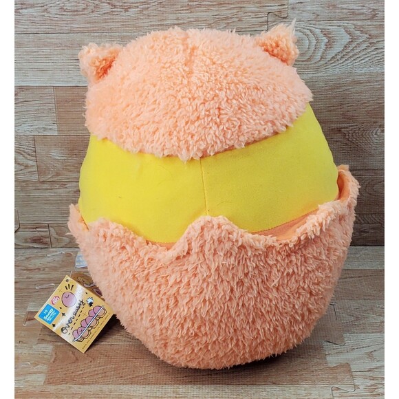 Gudetama NyanNyan Orange Over Easy Egg Cat 13" Plush Toreba FuRyu Sanrio '19 NWT - Picture 3 of 7